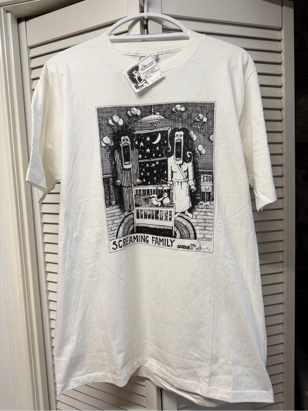 Vintage NWT 1990 Bad Bob "Screaming Family" NWT - Size L